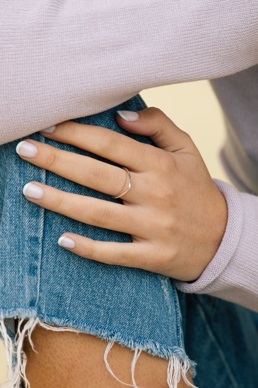 Destination ring silver-abc