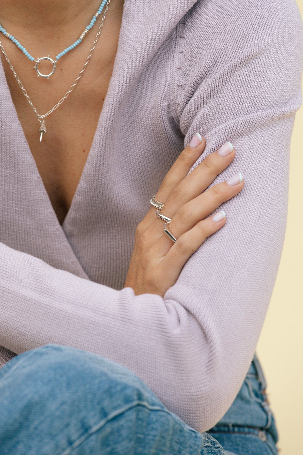 Eternity ring silver-abc