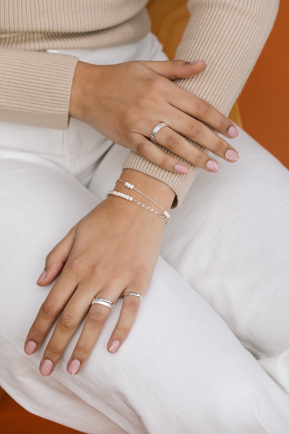 Eternity ring silver-abc