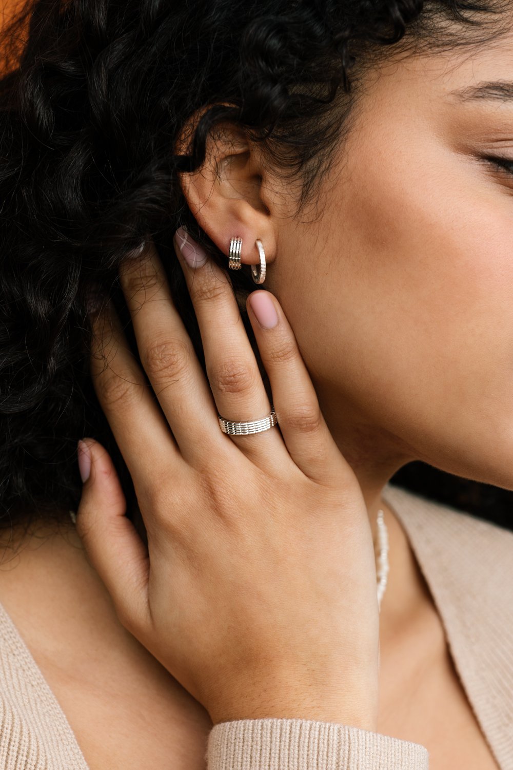 Off road ring silver-abc