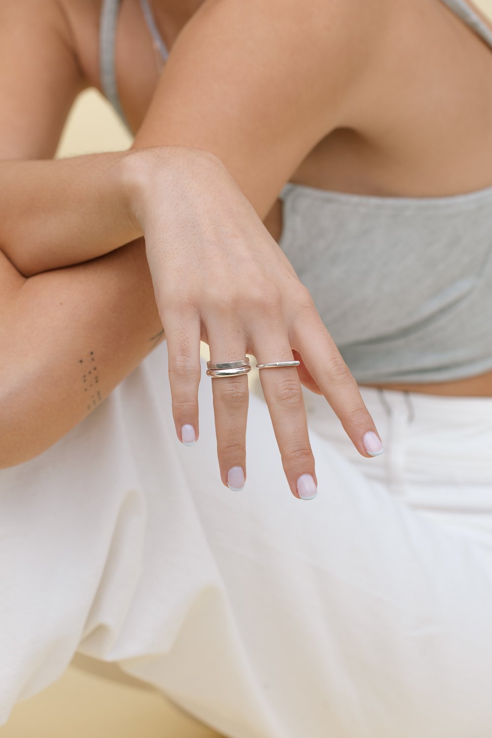 Eternity ring silver-abc