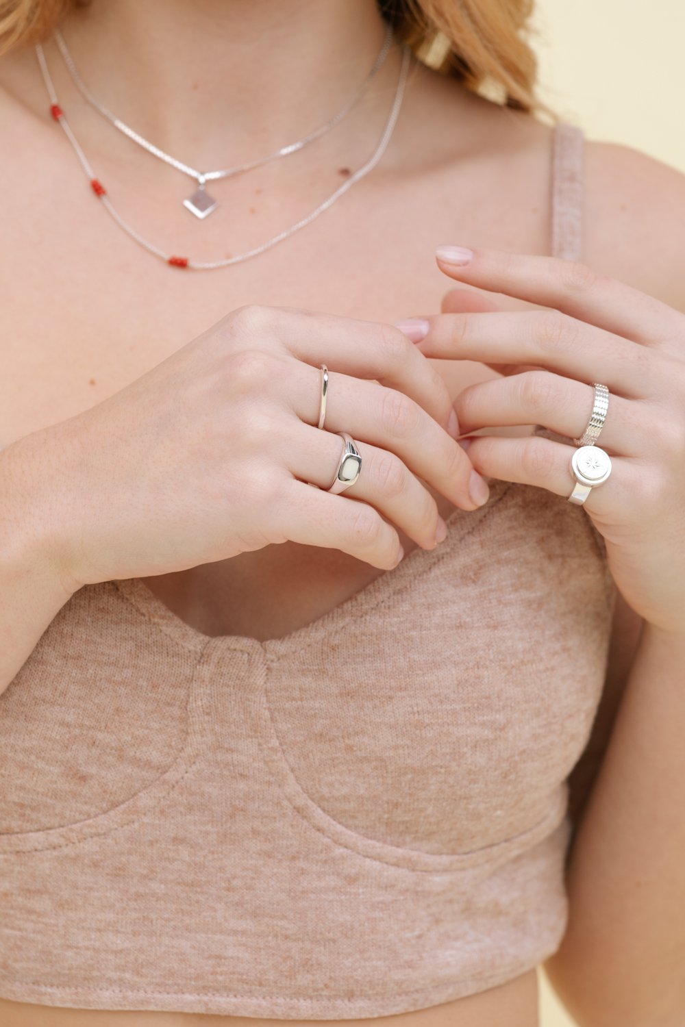 Off road ring silver-abc