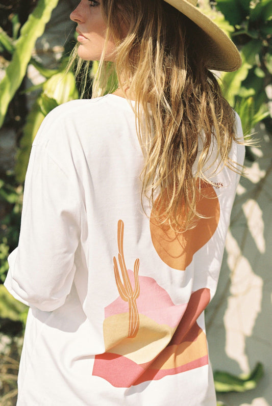 Desert moon tee long sleeve-abc