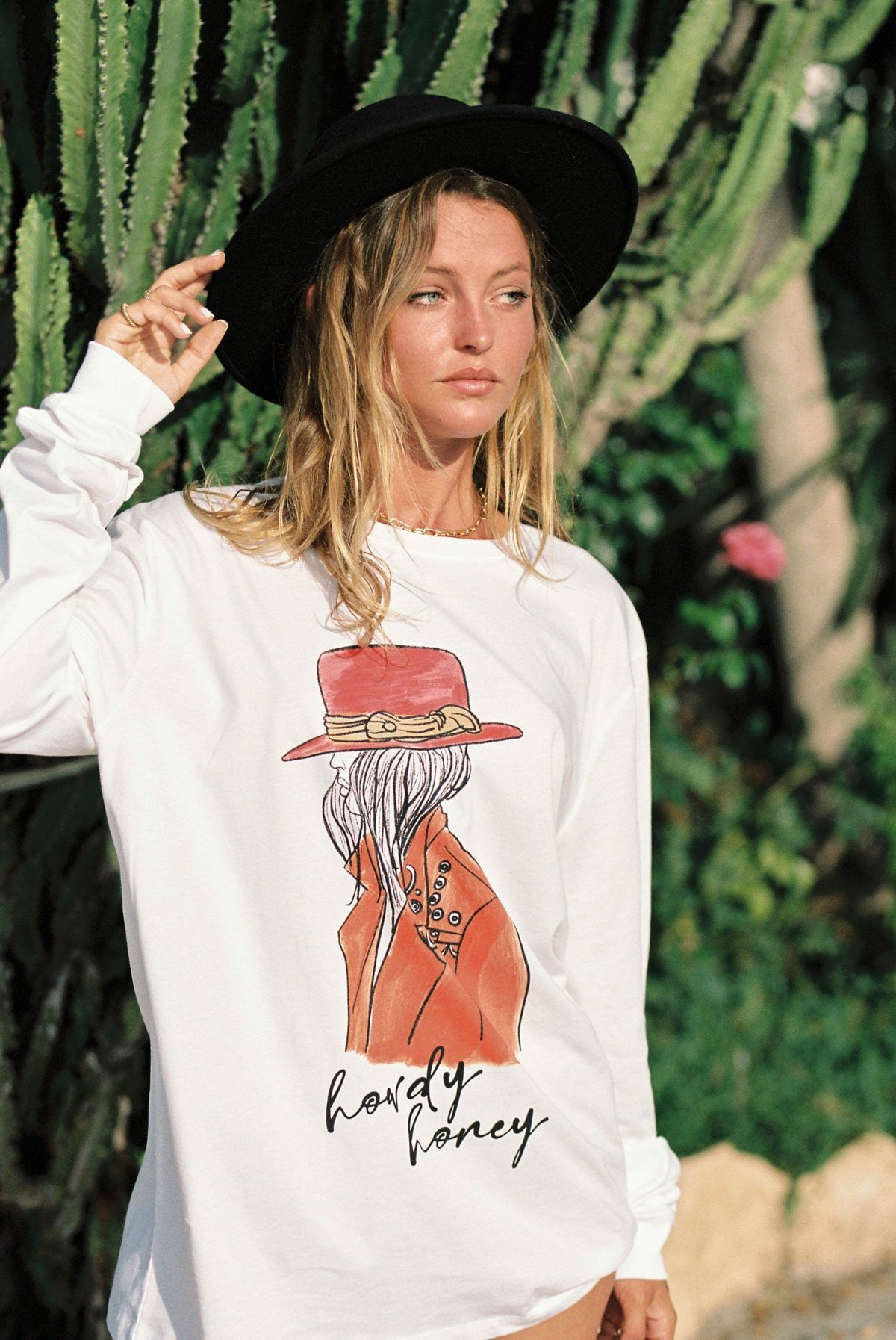 Howdy Honey tee long sleeve-abc