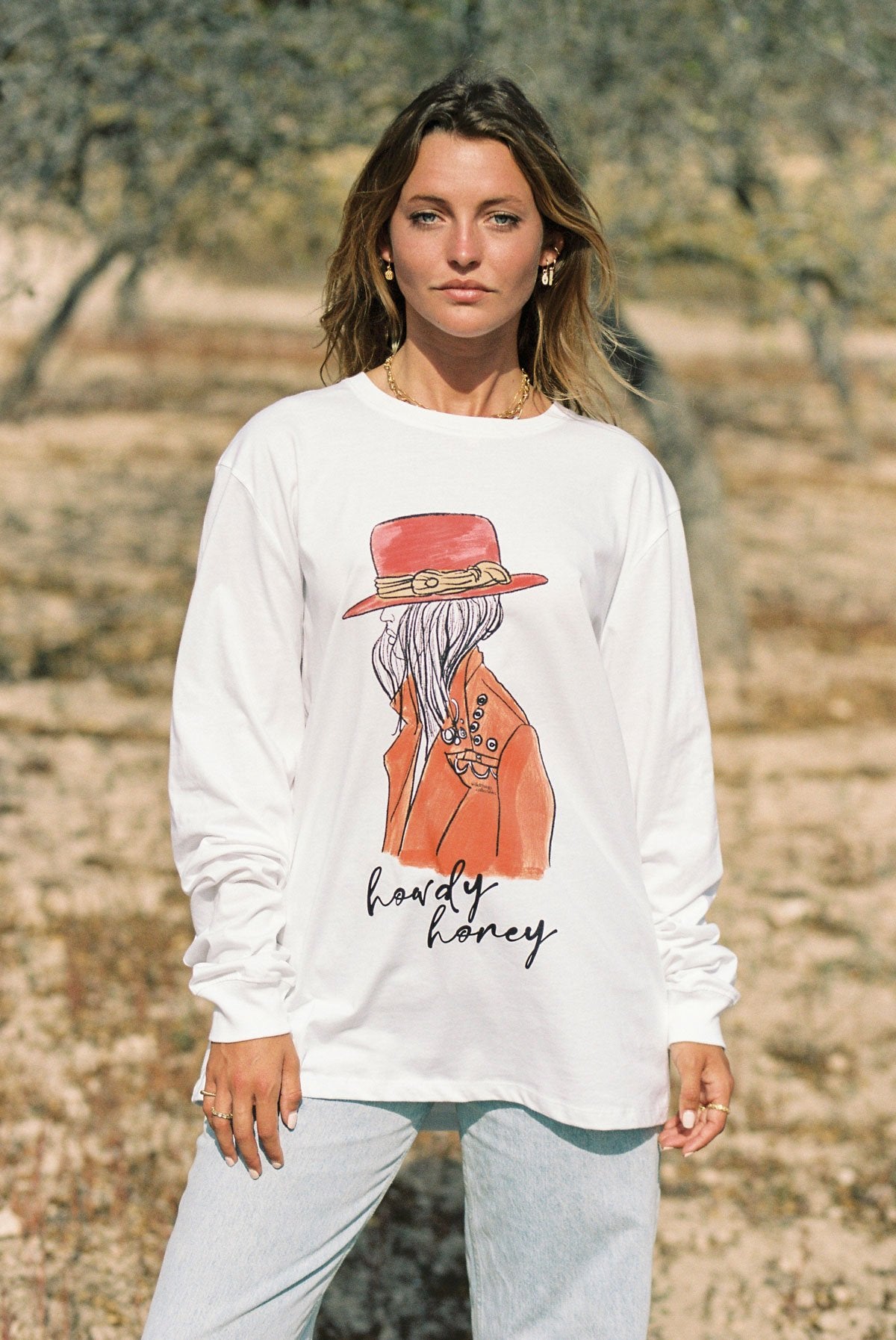 Howdy Honey tee long sleeve-abc
