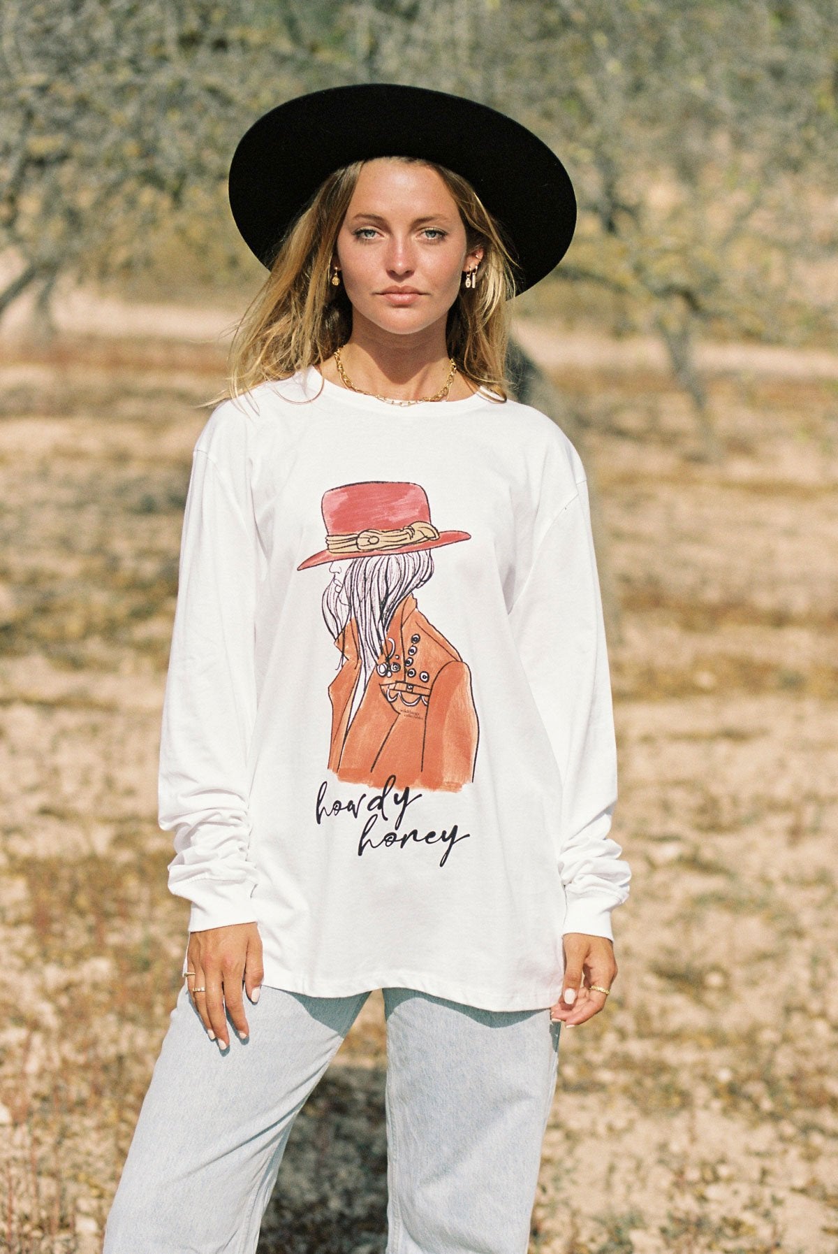 Howdy Honey tee long sleeve-abc
