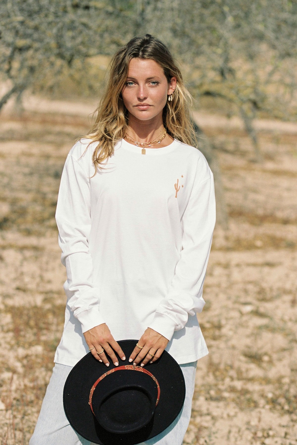 Desert moon tee long sleeve-abc