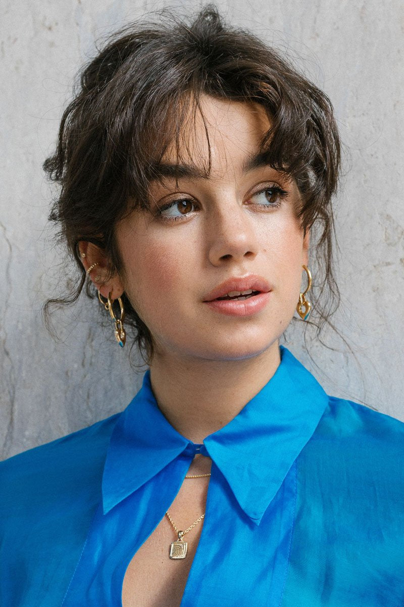 Paint palette stud gold plated-Earring-wildthings_collectables-Gold plated---abc