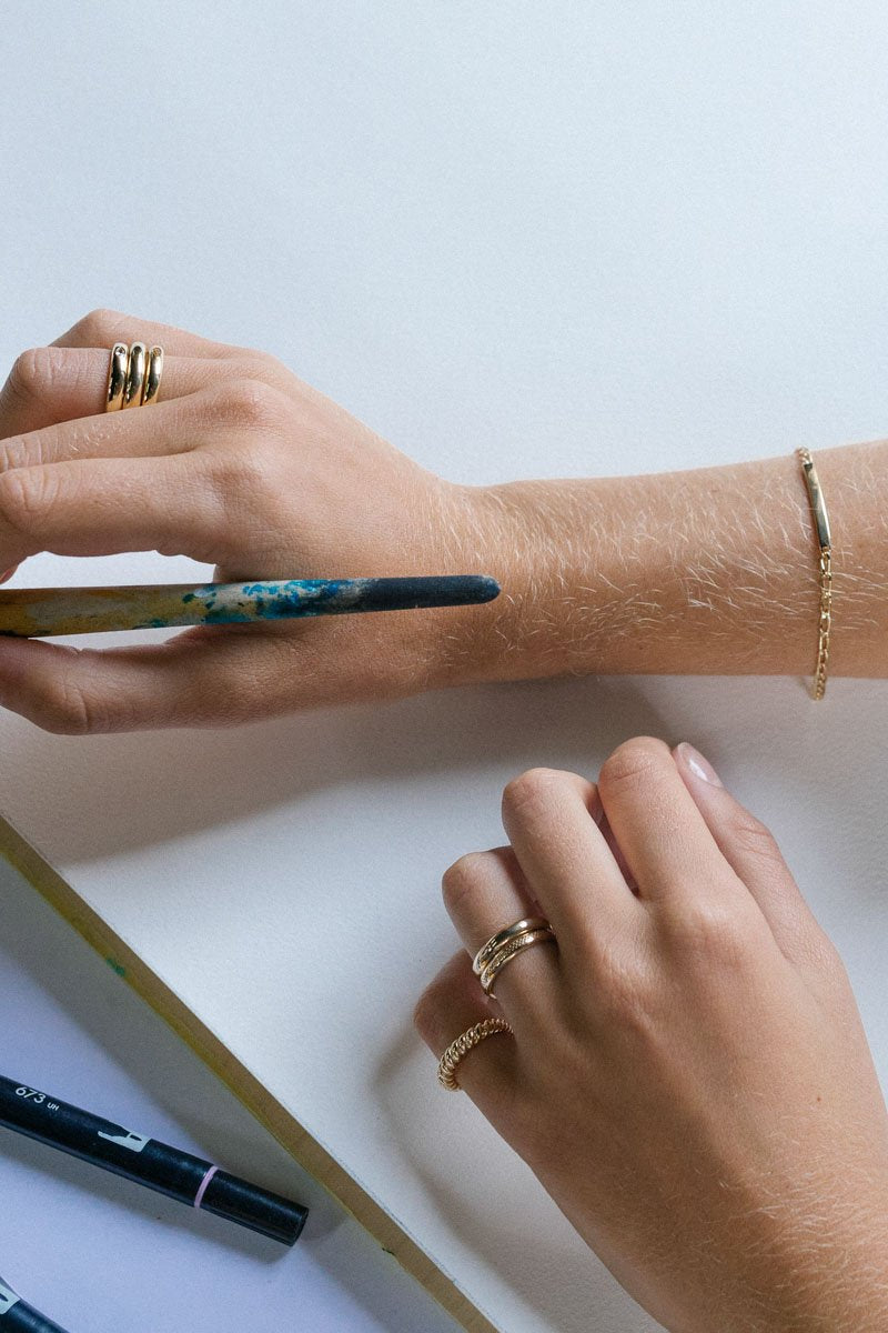 Twisted pinky ring gold plated-Ring-wildthings_collectables-1 (US 3.5 / 14.5mm)---abc