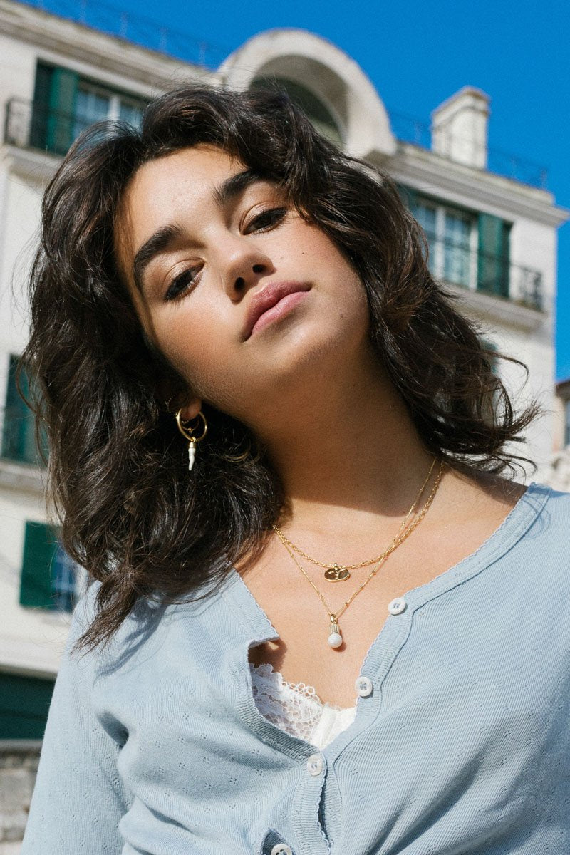 Illuminating pendant gold plated-abc