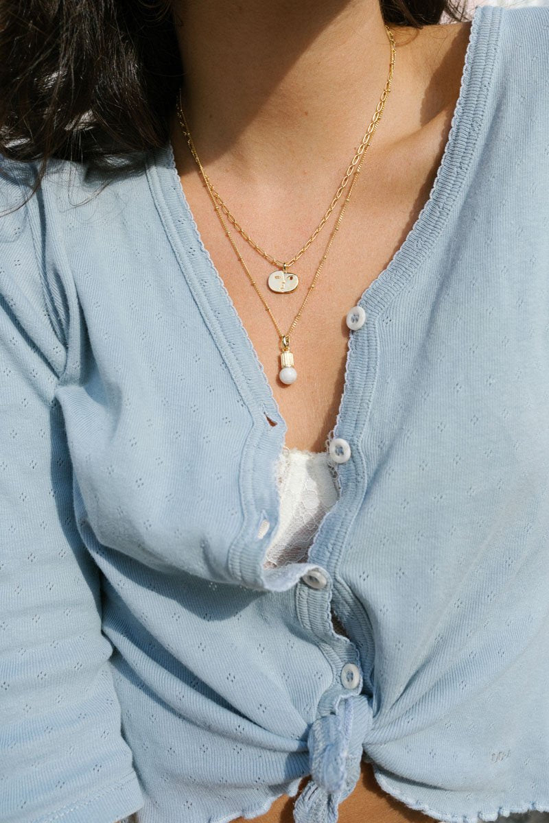 Face sculpture pendant gold plated-abc