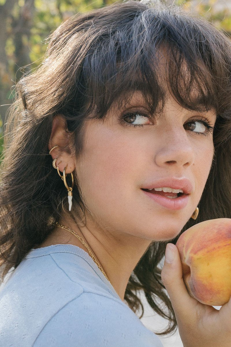 Bubble ear cuff gold plated-abc