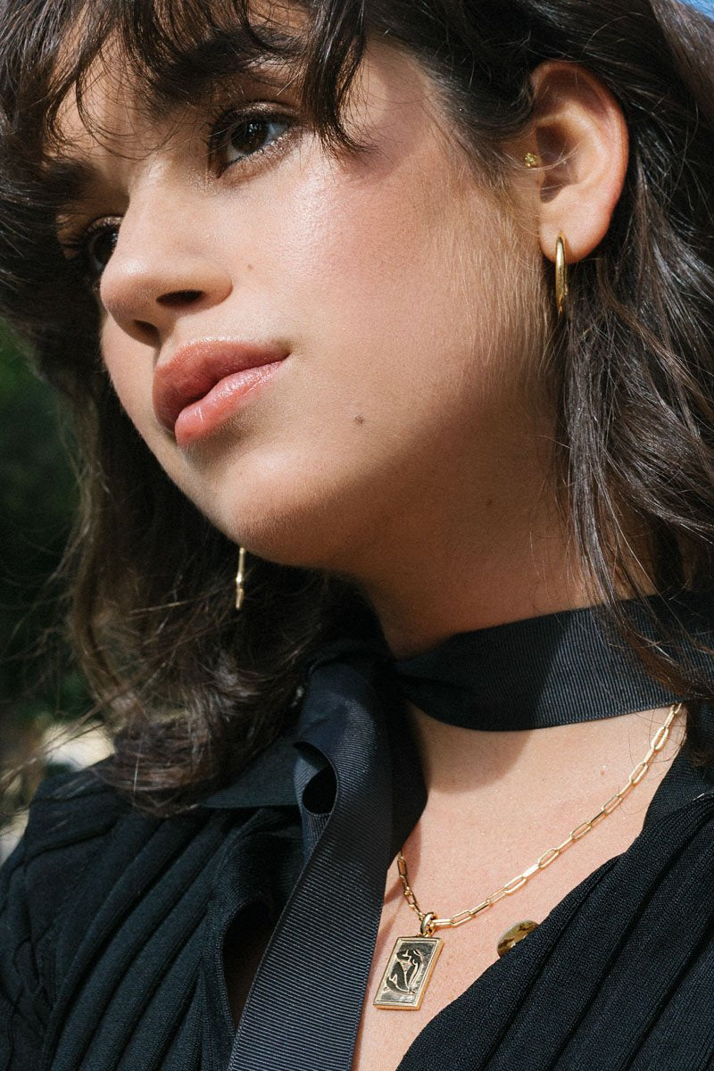 Matisse woman pendant gold plated-abc