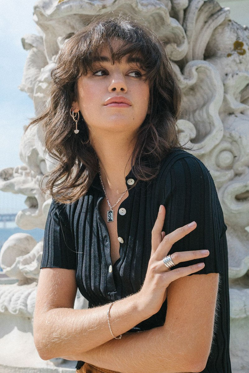 Matisse woman pendant silver-abc