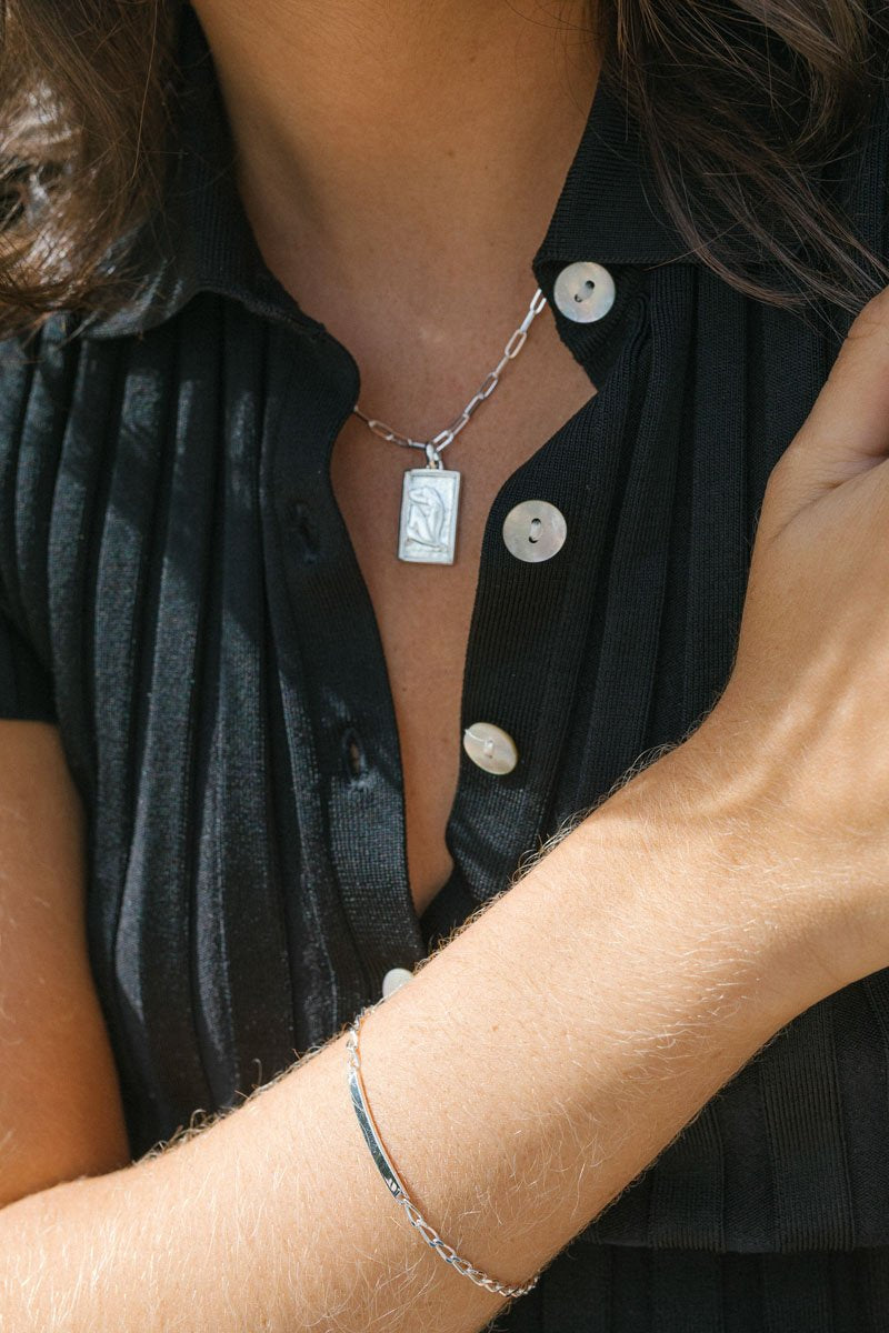 Matisse woman pendant silver-abc