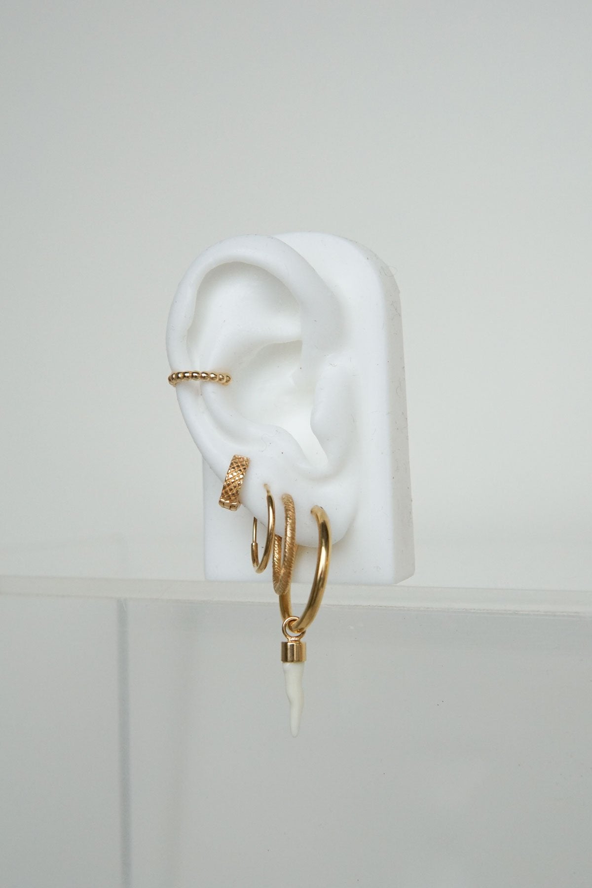 Python huggie gold plated-Earring-Wildthings_collectables-Gold plated---abc