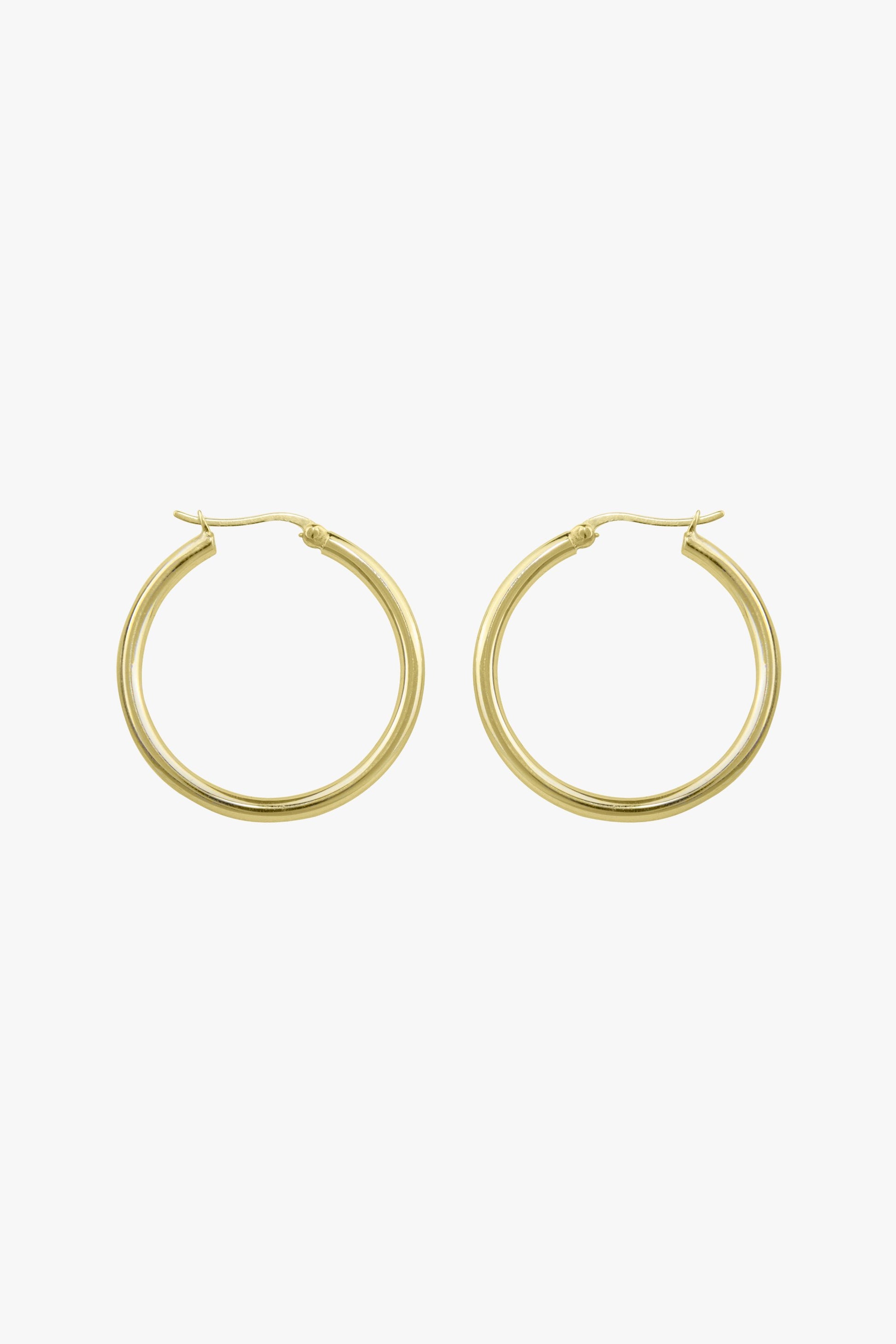 Wild classic earring gold plated medium (25mm)-Earring-wildthings_collectables-Single piece-Gold plated--abc