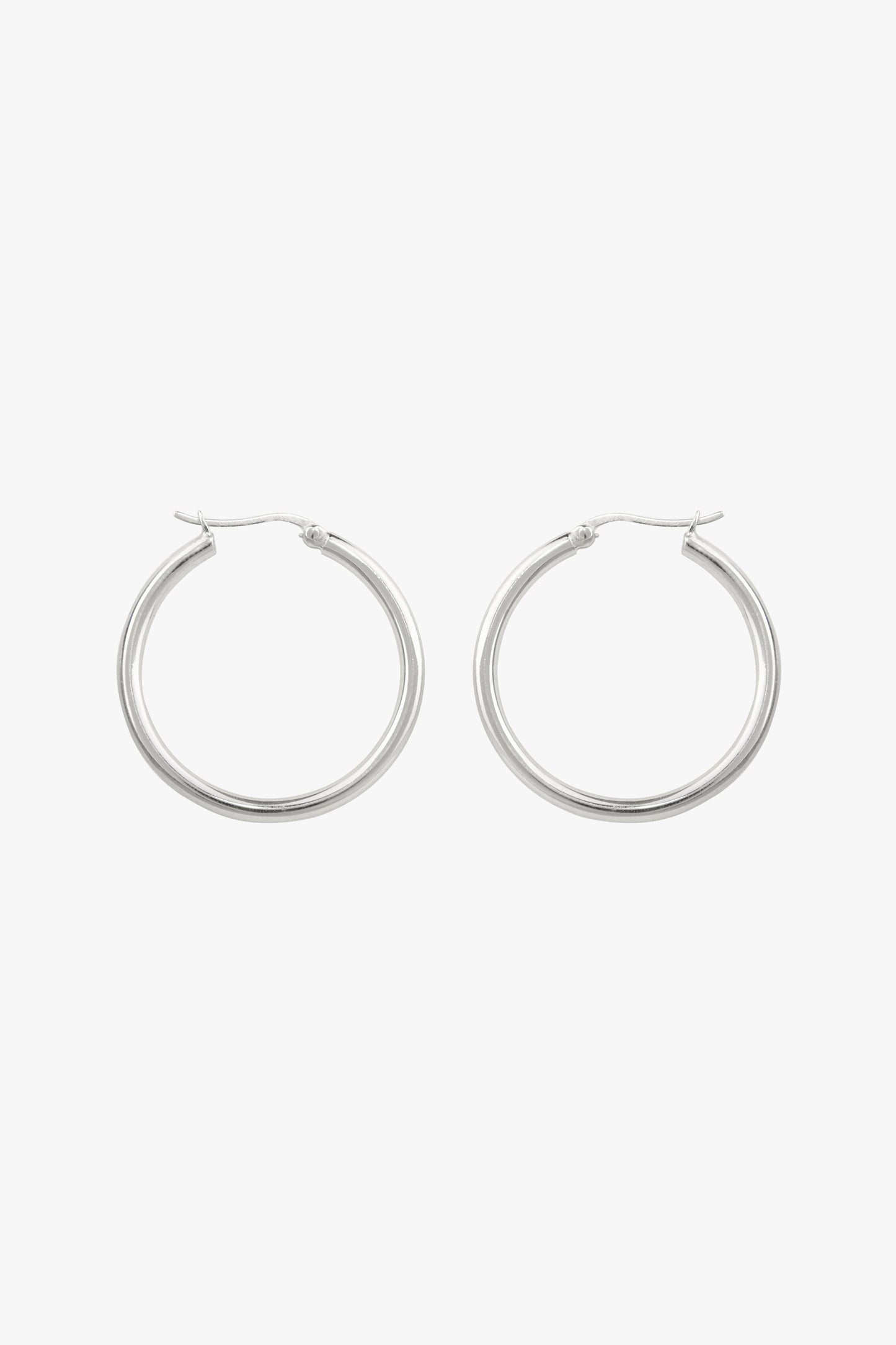 Wild classic earring silver medium (25mm)-Earring-wildthings_collectables-Single piece-Silver--abc