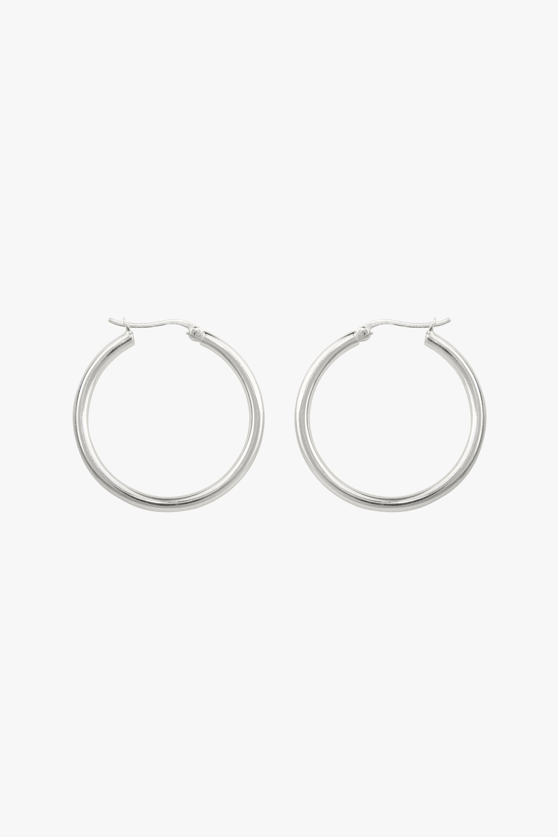 Wild classic earring silver medium (25mm)-Earring-wildthings_collectables-Single piece-Silver--abc