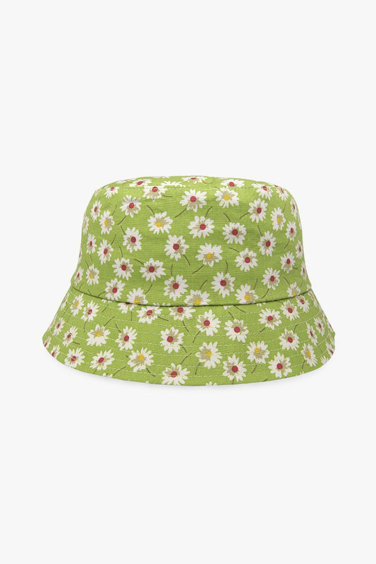 Green flower bucket hat-abc