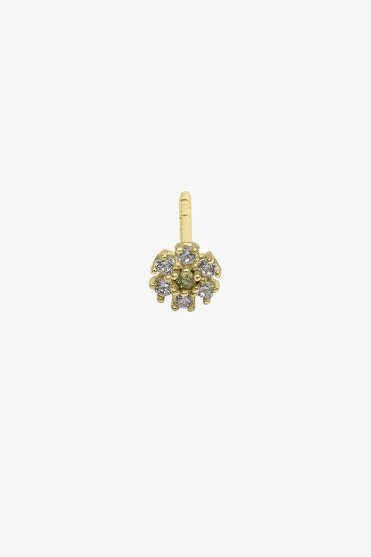 Ice flower stud gold plated-abc