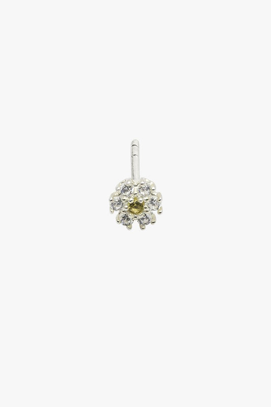 Ice flower stud silver-abc