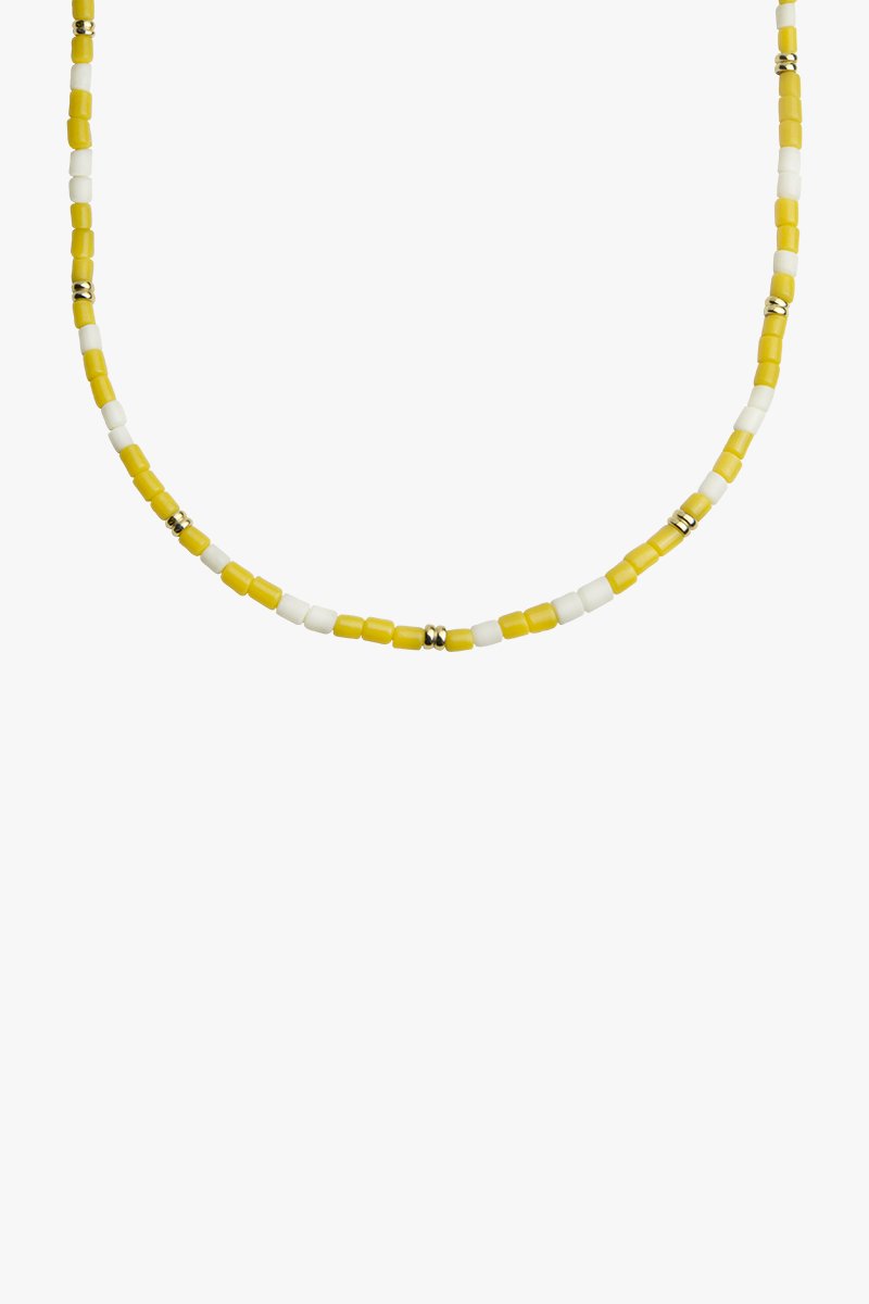 Mixed palette choker gold plated (35 cm)-abc