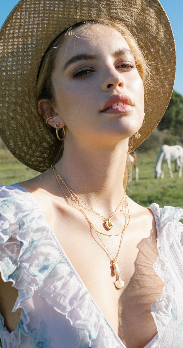 Illuminating pendant gold plated-abc