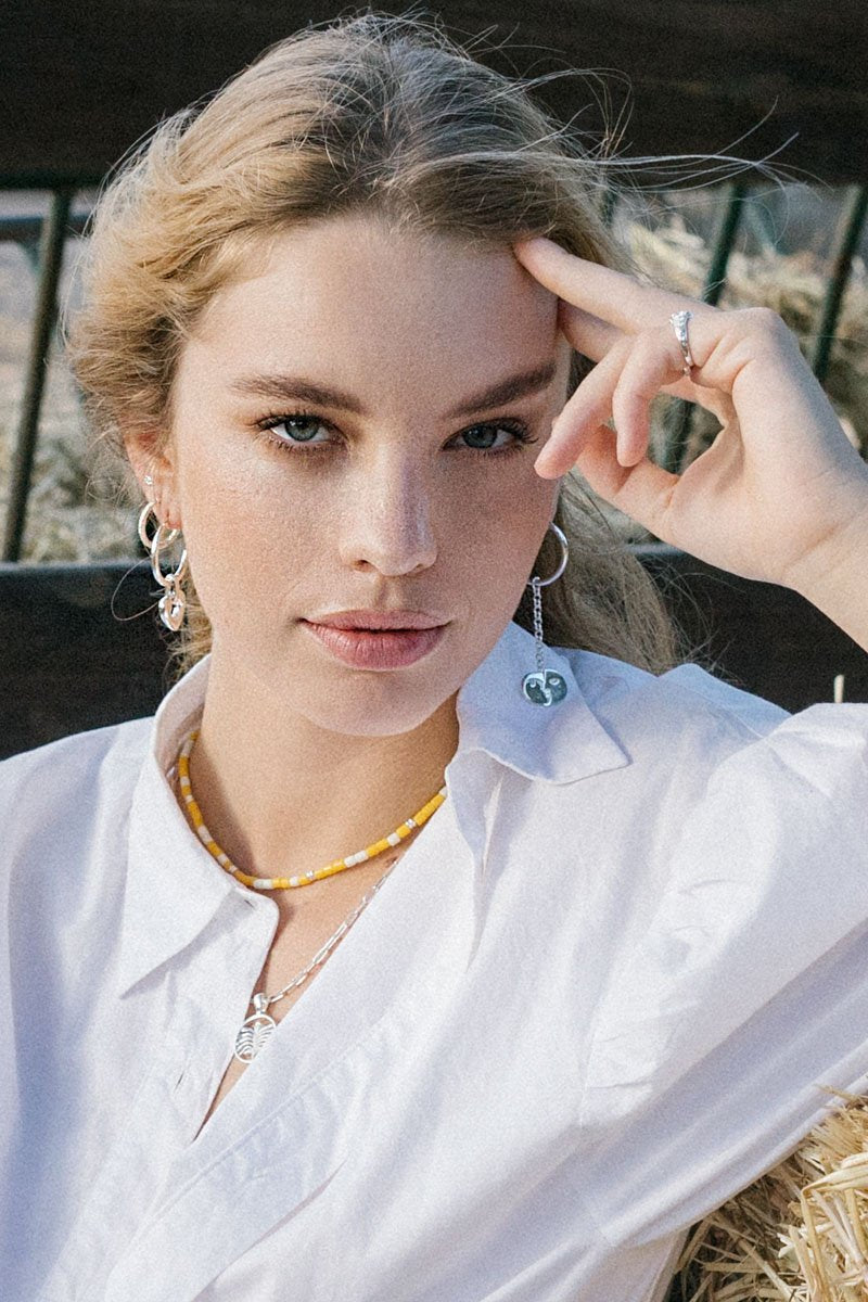 Sculpture earring charm silver-Earring-wildthings_collectables-Charm-Silver--abc