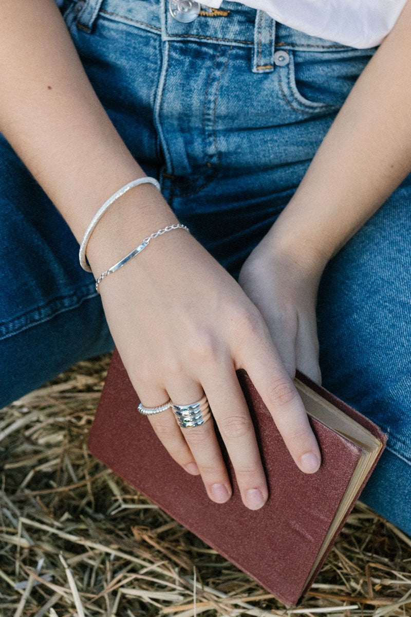Personalized bar bracelet silver (pre-order)-Bracelet-wildthings_collectables-Engraved-Silver--abc