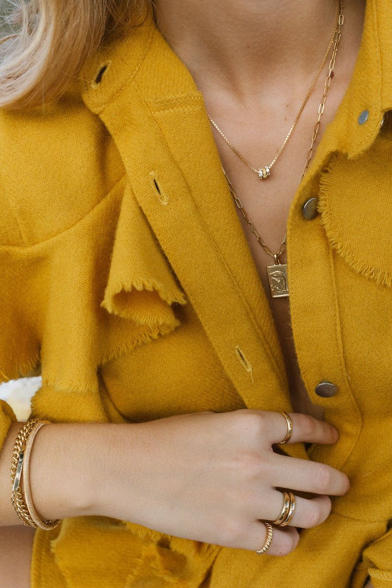 Personalized bar bracelet gold plated (pre-order)-abc