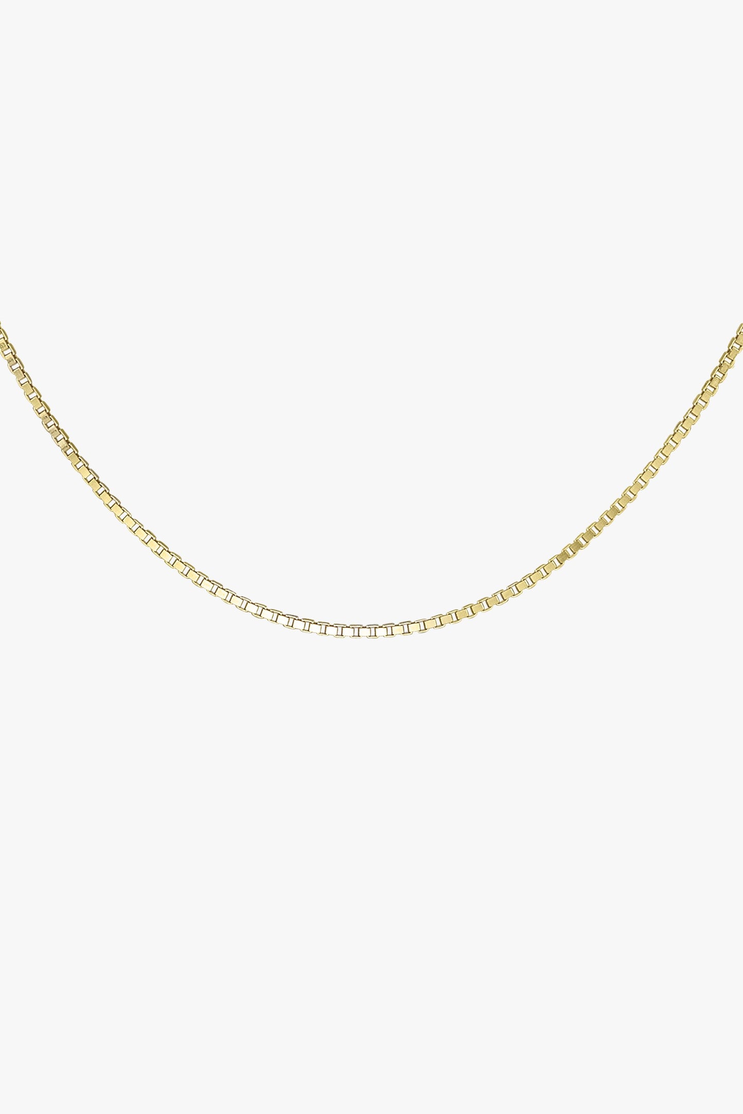 Box choker gold plated (36cm)-abc