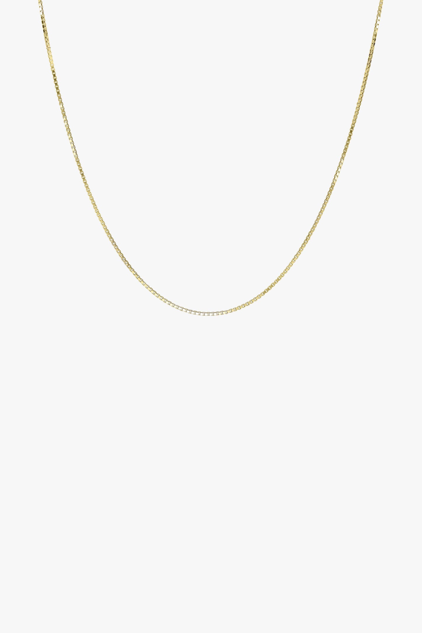 Box choker gold plated (36cm)-abc