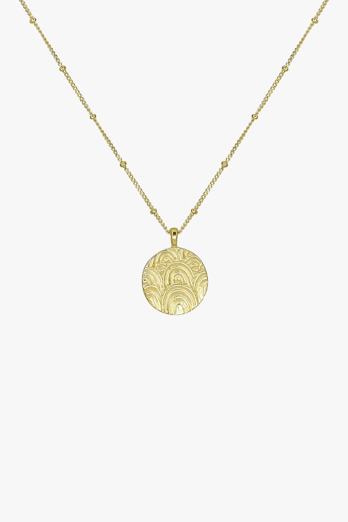 Chasing rainbows necklace pendant gold plated-abc