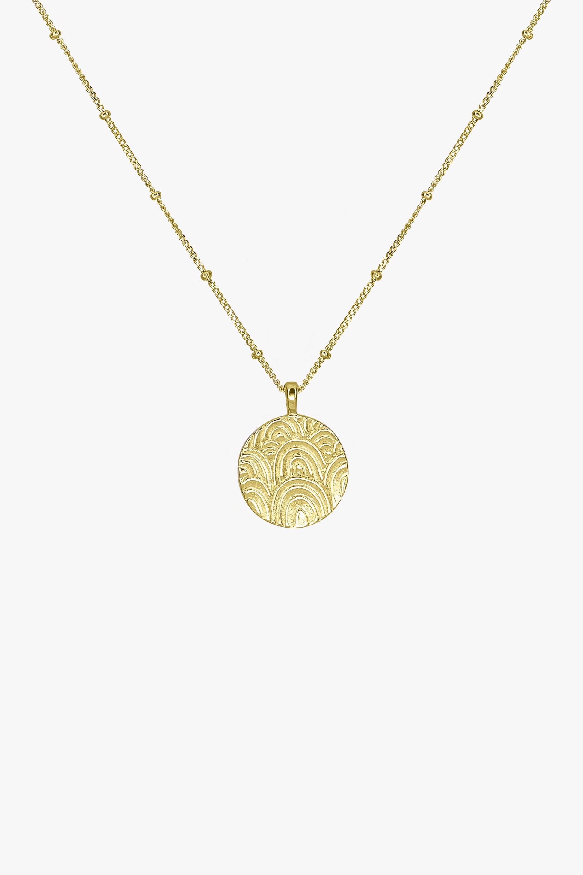 Chasing rainbows necklace pendant gold plated-abc