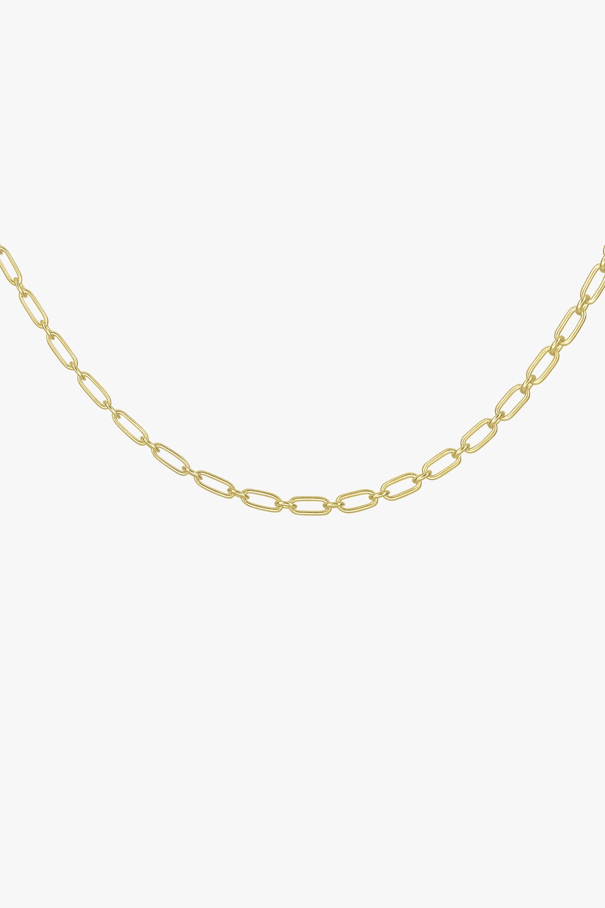 Figaro choker gold plated (36cm)-abc