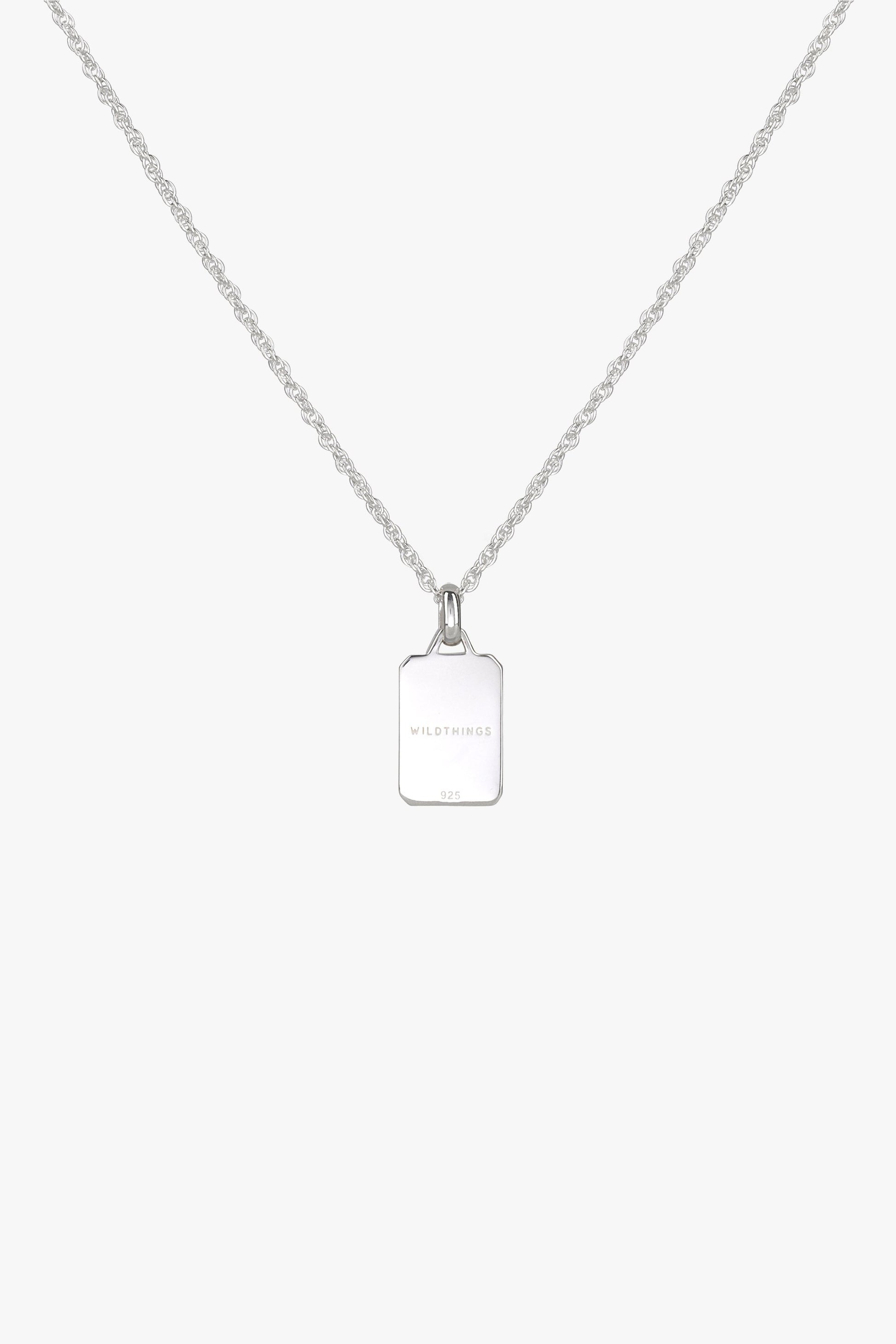 Sauvage necklace pendant silver-Necklace-wildthings_collectables-Pendant-Silver--abc