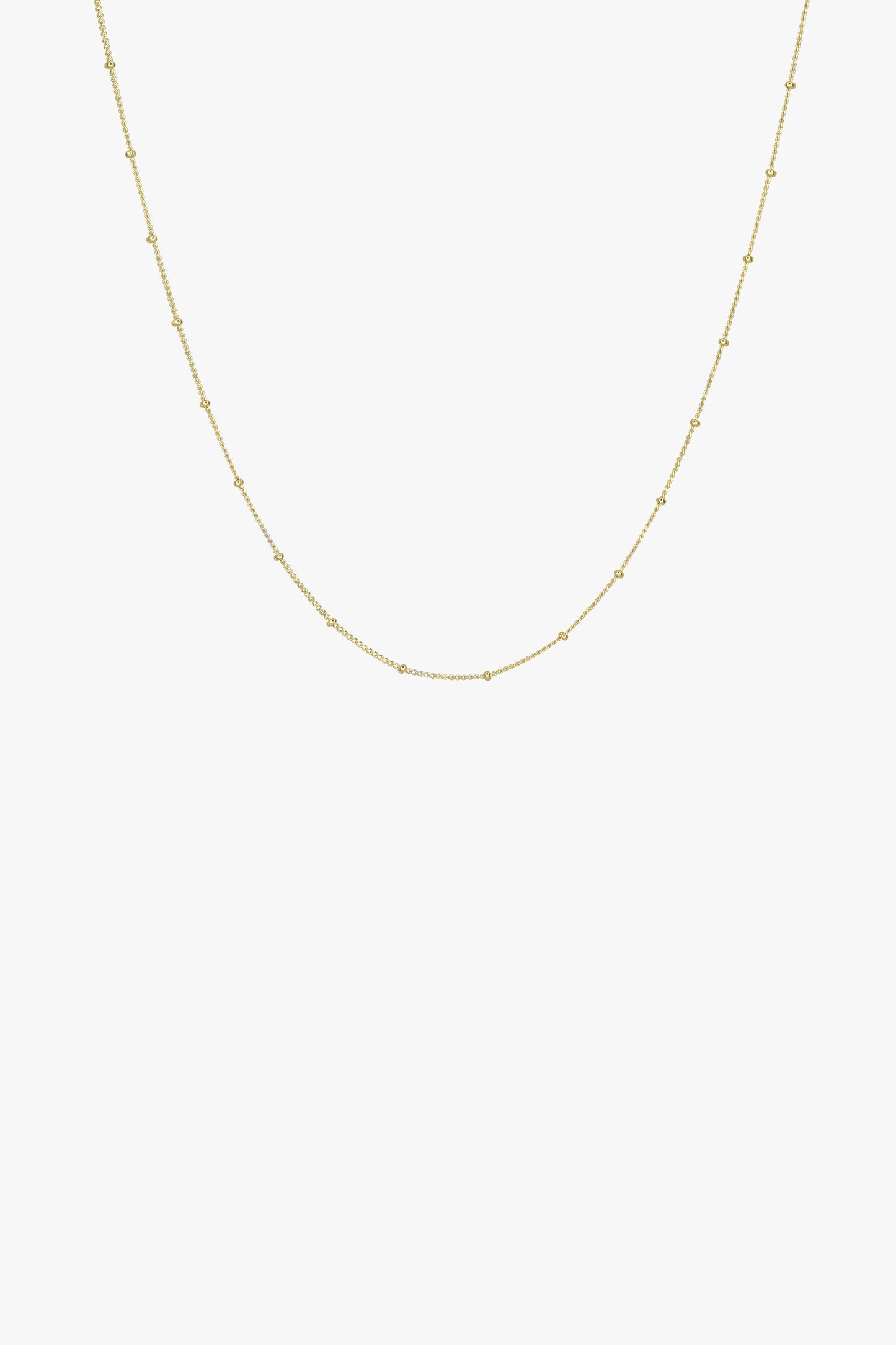 Stud chain necklace gold plated (45cm & 55cm)-Necklace-wildthings_collectables-Gold plated-45 cm--abc