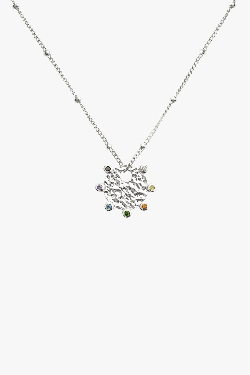 Paint palette pendant silver-Necklace-wildthings_collectables-Pendant-Silver--abc