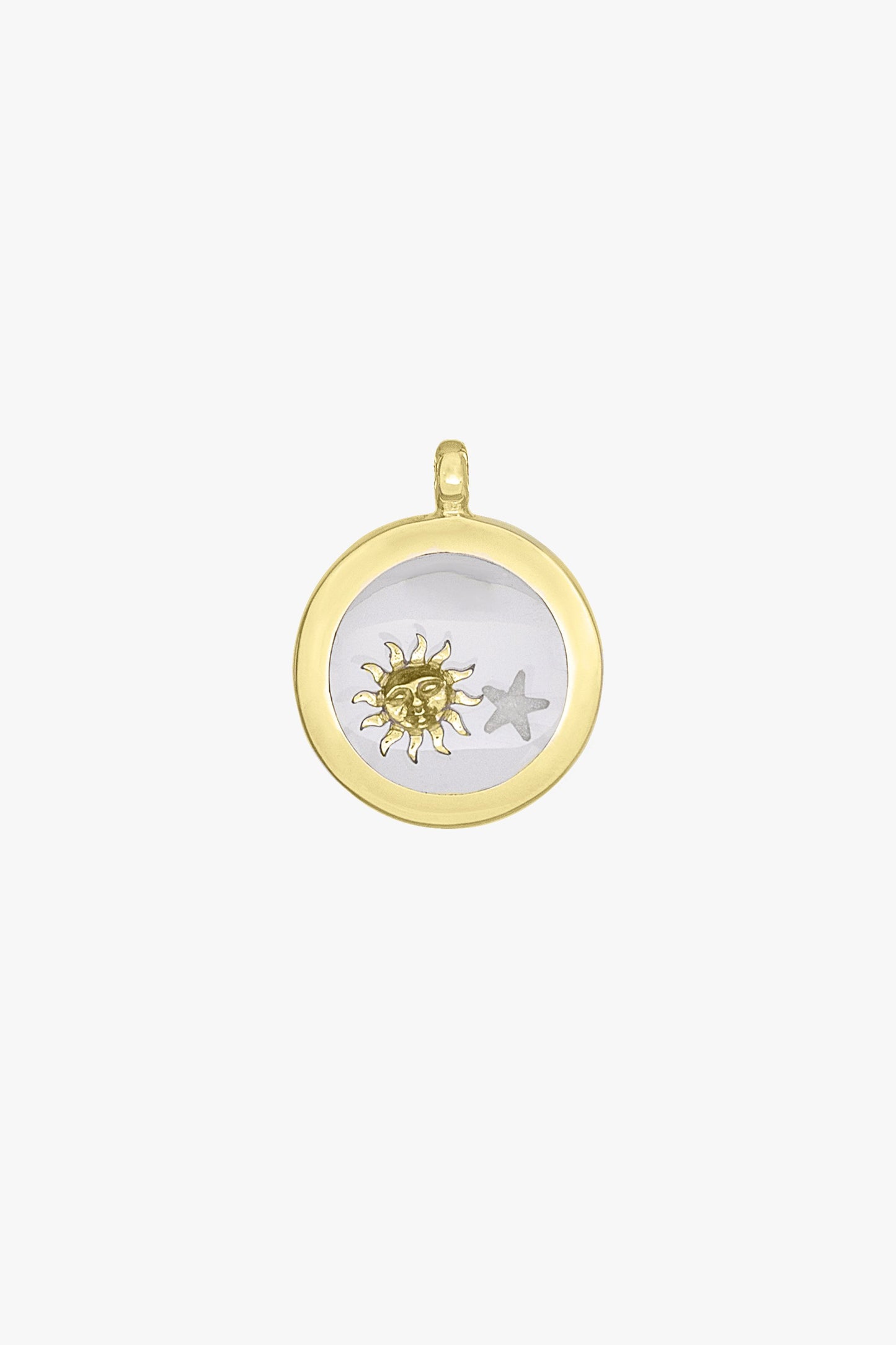 Kissed by the sun necklace pendant gold plated-abc