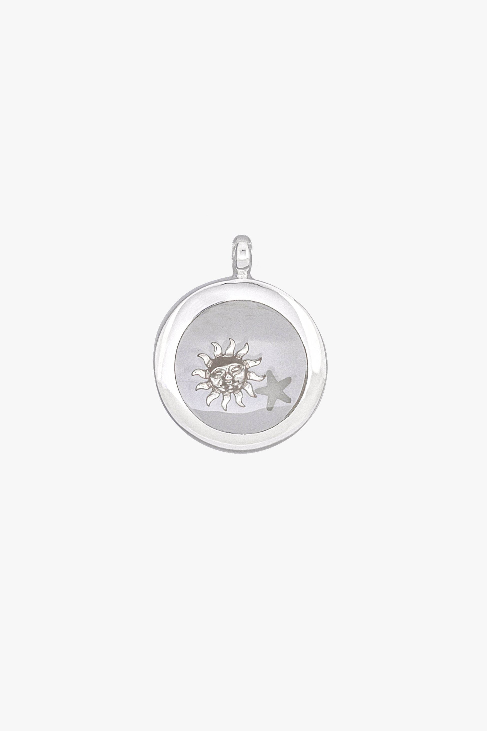 Kissed by the sun necklace pendant silver-abc