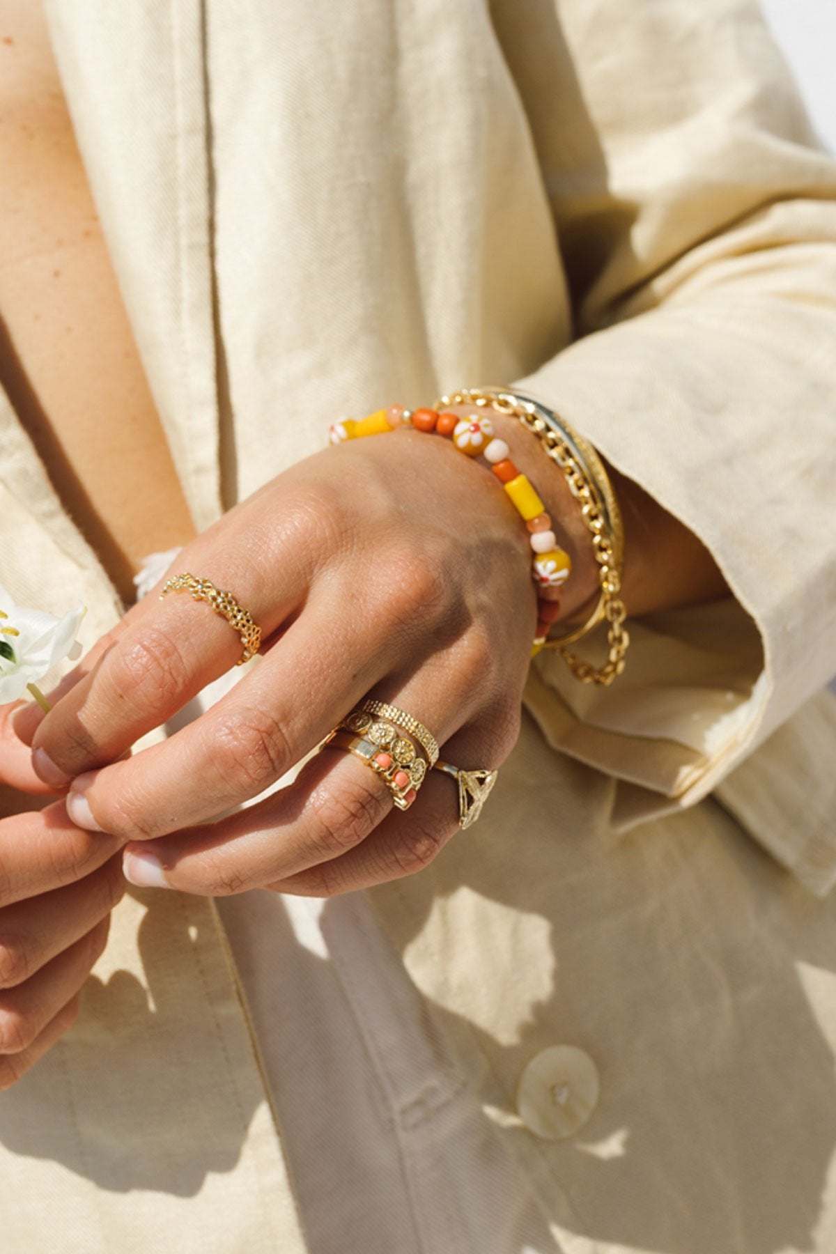 Sunshine bracelet gold plated-Bracelet-wildthings_collectables-Gold plated---abc