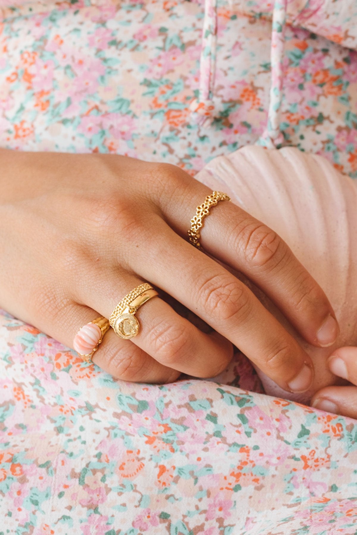 Nightfall ring gold plated-abc