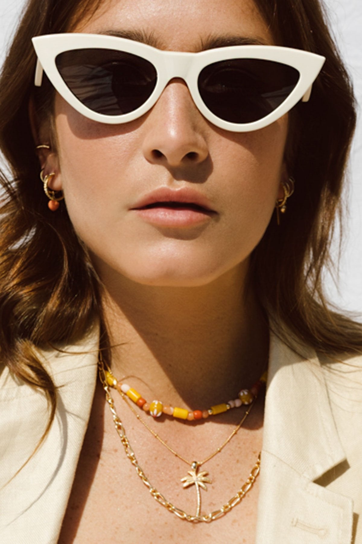 Sunshine necklace gold plated (34 cm)-Necklace-wildthings_collectables-Gold plated---abc