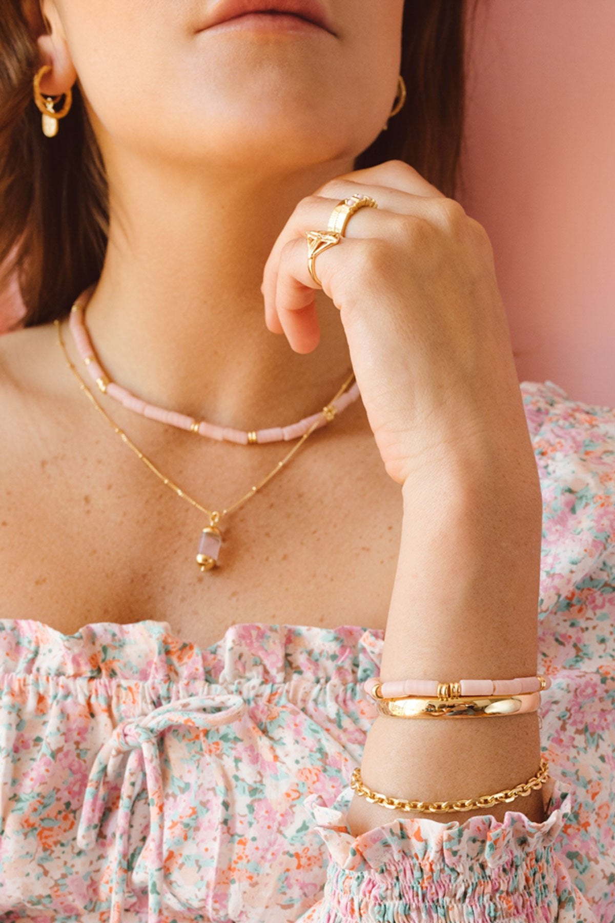 Captivated cloud pendant gold plated-abc