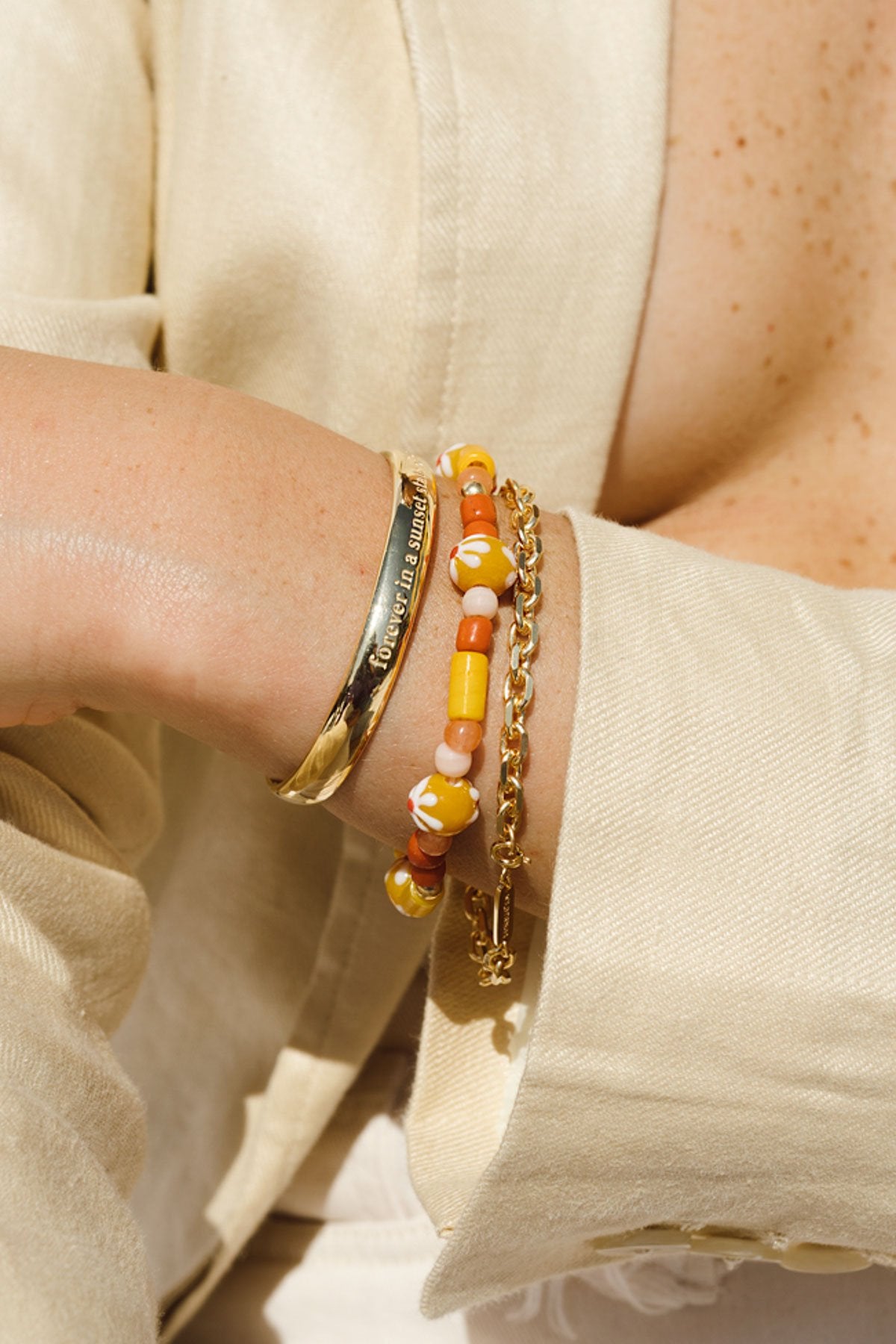 Sunshine bracelet gold plated-Bracelet-wildthings_collectables-Gold plated---abc