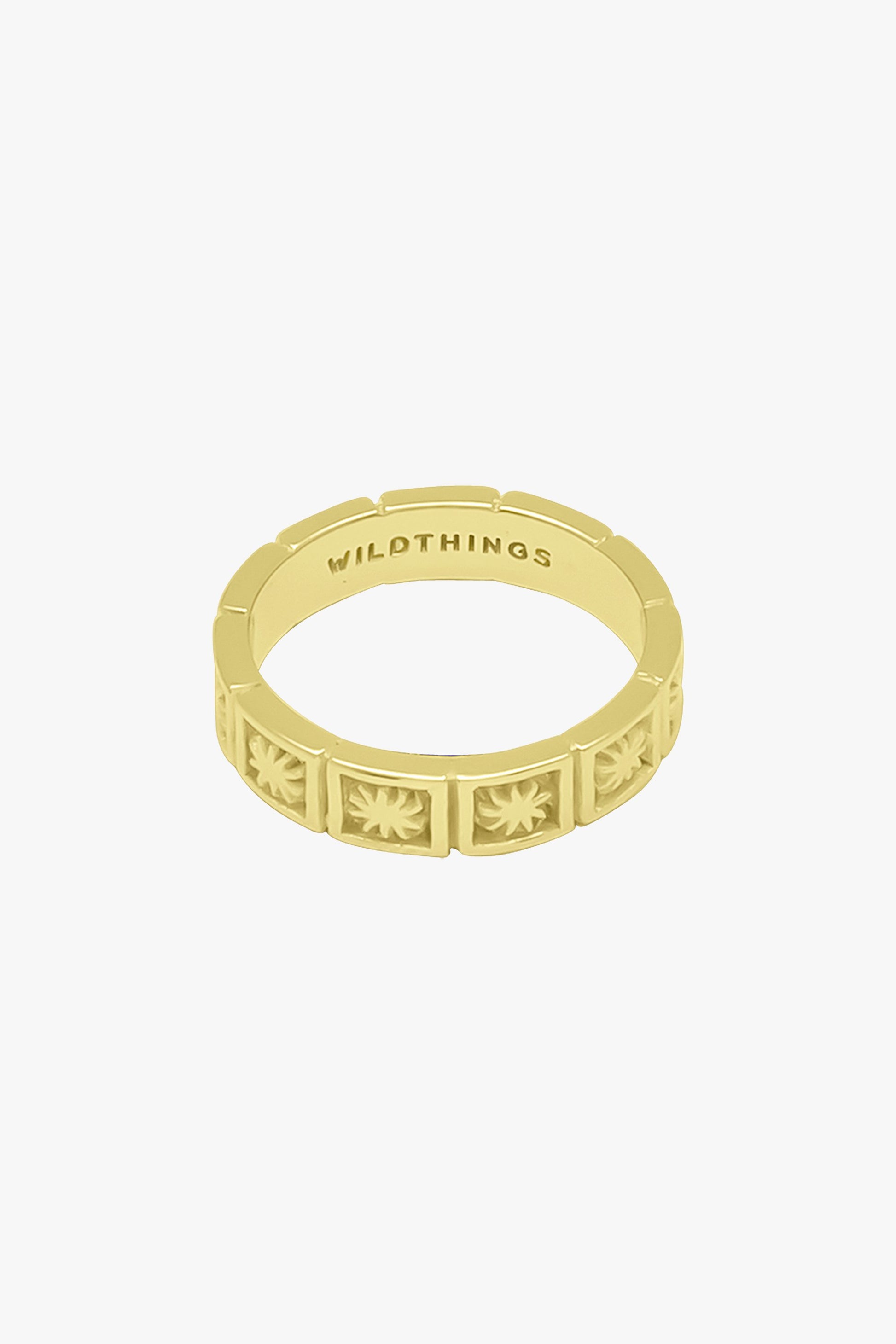 Kissed by the sun ring gold plated-abc