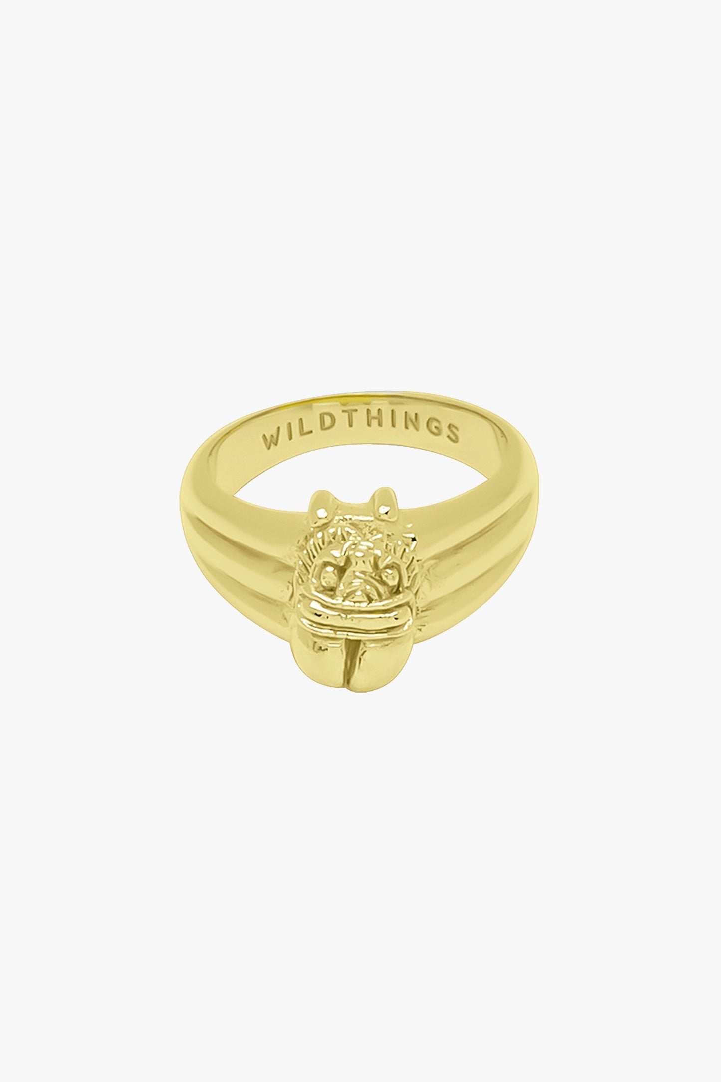 Scarab pinky ring gold plated-Ring-wildthings_collectables-1 (US 3.5 / 14.5mm)-Gold plated--abc