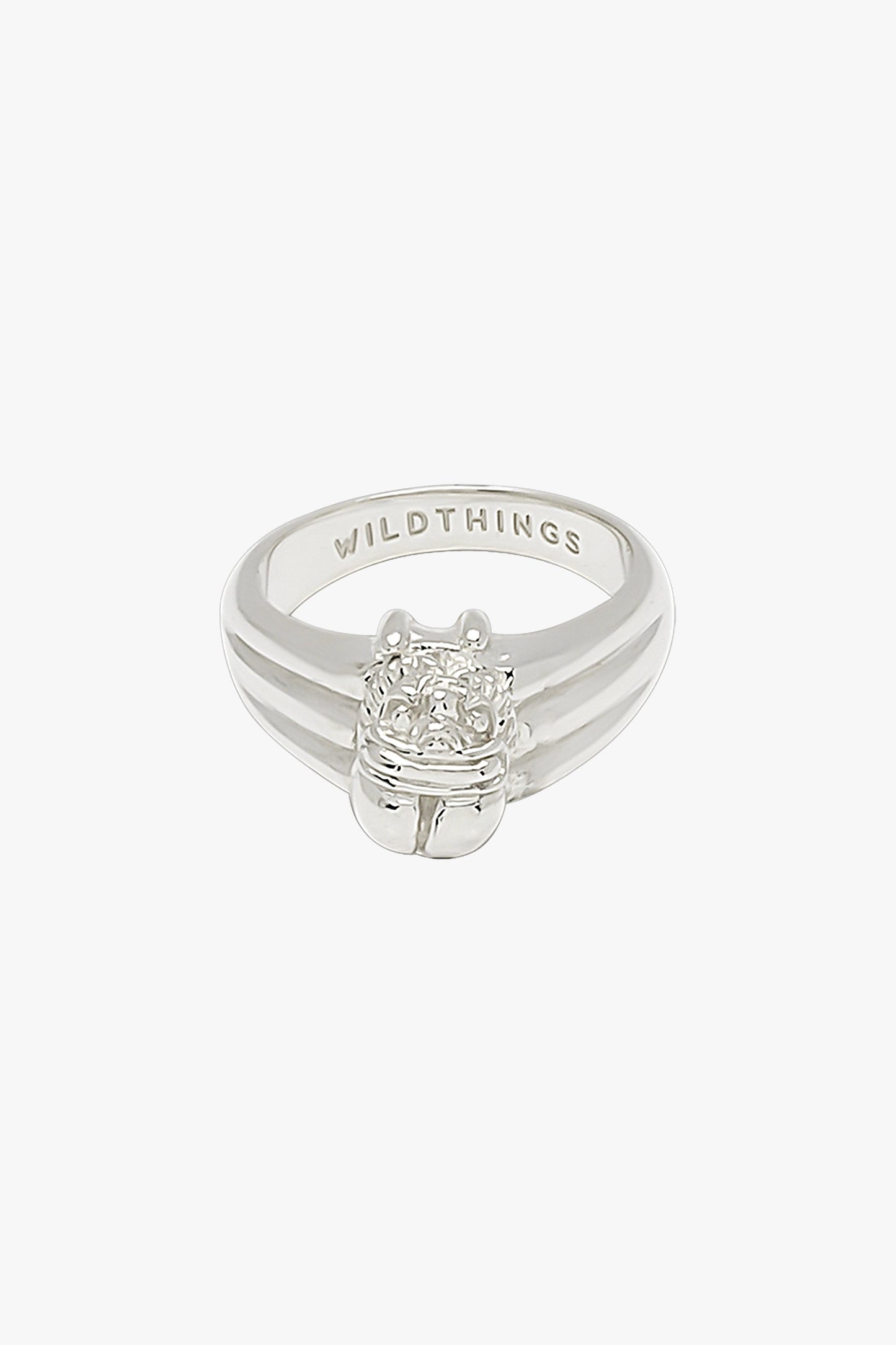 Scarab pinky ring silver-Ring-wildthings_collectables-1 (US 3.5 / 14.5mm)-Silver--abc