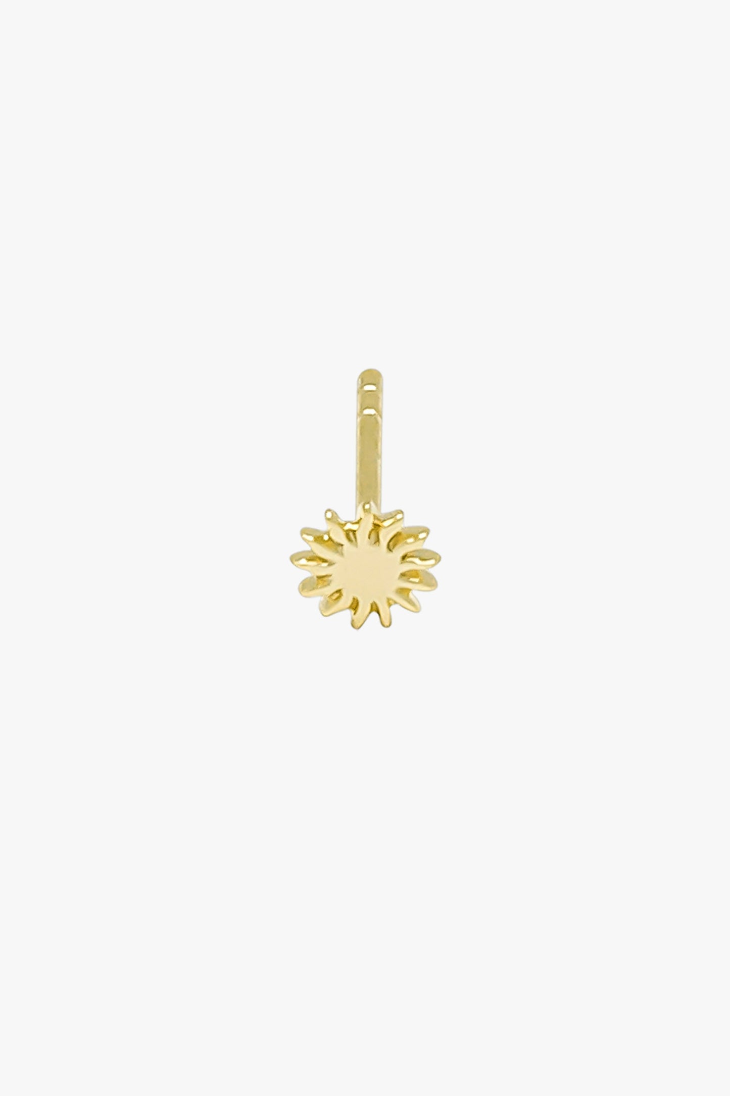 Kissed by the sun stud 14k solid gold-abc